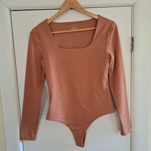 Nuuds Body Suit - Square neck, long sleeve. Medium